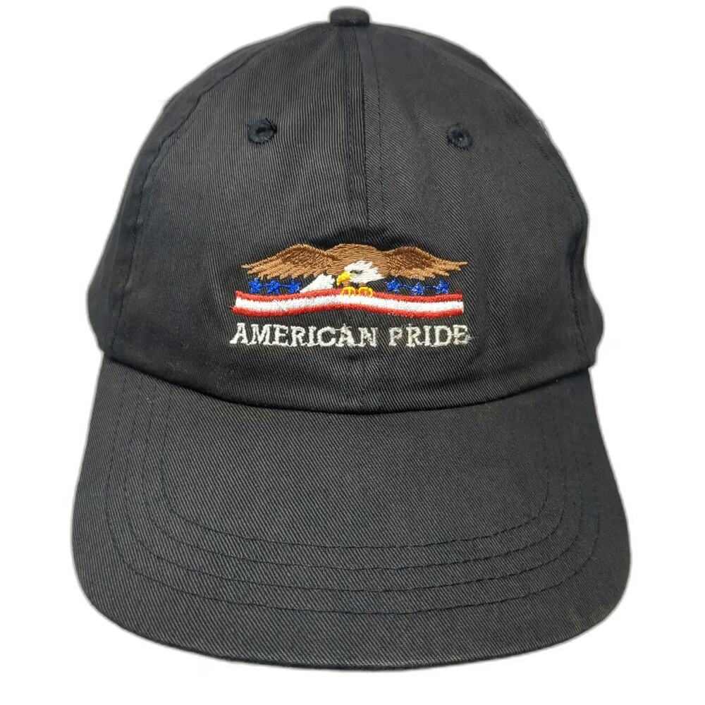 Falcon Baseball Cap Black One Size American Pride Eagle Flag Patriot Hat